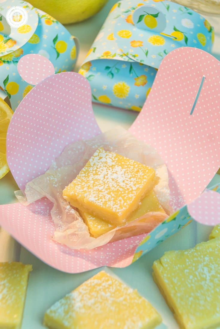 Package our delicious and creamy lemon squares in adorable printable treat boxes and gift them to family and friends! You can get the recipe and free printable at our blog! #freebie #foodgift #printable | countryhillcottage.com Package our delicious and creamy lemon squares in adorable printable treat boxes and gift them to family and friends! You can get the recipe and free printable at our blog! #freebie #foodgift #printable | countryhillcottage.com