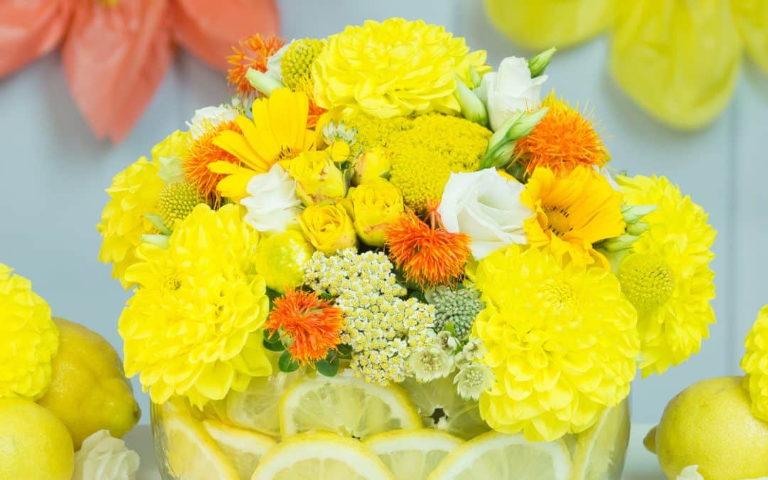 Yellow Centrepiece with Lemons