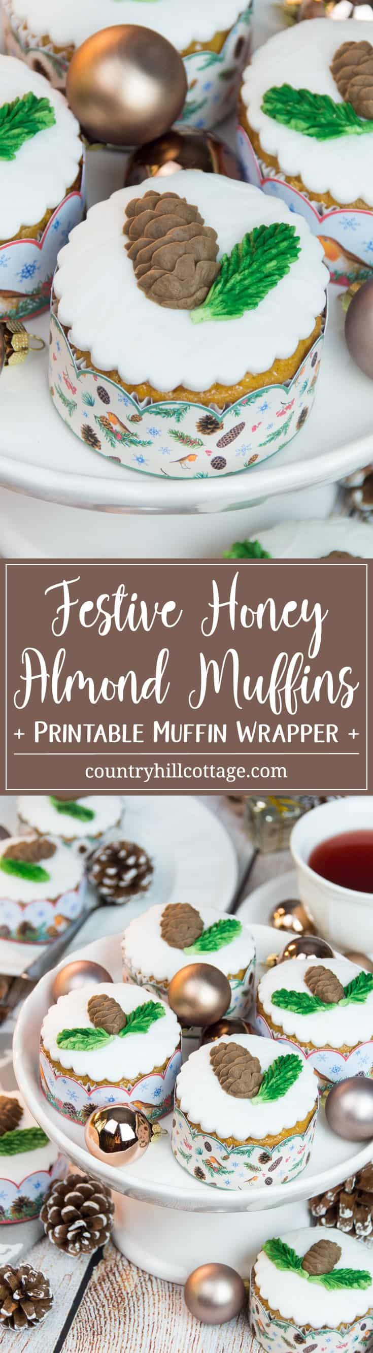 Indulge in Christmas flavours with our delicious honey almond cupcakes! The cupcakes are made with honey-roasted almonds, a generous pinch of cinnamon, and cream cheese to keep them moist. We decorate the cupcakes with edible pine cones and spruce branches. #Christmas #cupcakes #recipe | countryhillcottage.com Indulge in Christmas flavours with our delicious honey almond cupcakes! The cupcakes are made with honey-roasted almonds, a generous pinch of cinnamon, and cream cheese to keep them moist. We decorate the cupcakes with edible pine cones and spruce branches. #Christmas #cupcakes #recipe | countryhillcottage.com