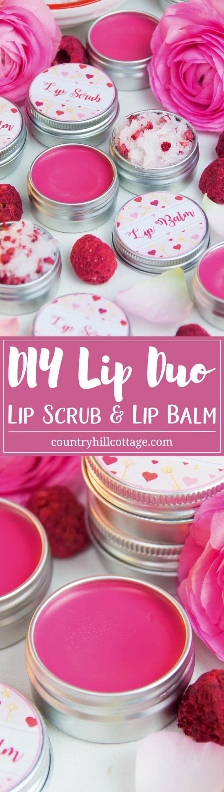 DIY Lip Duo Lip Scrub and Lip Balm