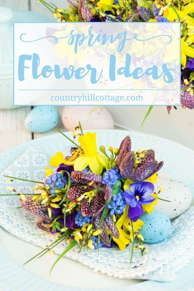 Celebrate Easter with a cute floral arrangement. Learn how to best combine flowers with soft, short stems and blooms that have long, firm stems. We also show 3 different ways to use and arrange the flowers. #easter # spring #flowerarranging | countryhillcottage.com Celebrate Easter with a cute floral arrangement. Learn how to best combine flowers with soft, short stems and blooms that have long, firm stems. We also show 3 different ways to use and arrange the flowers. #easter # spring #flowerarranging | countryhillcottage.com