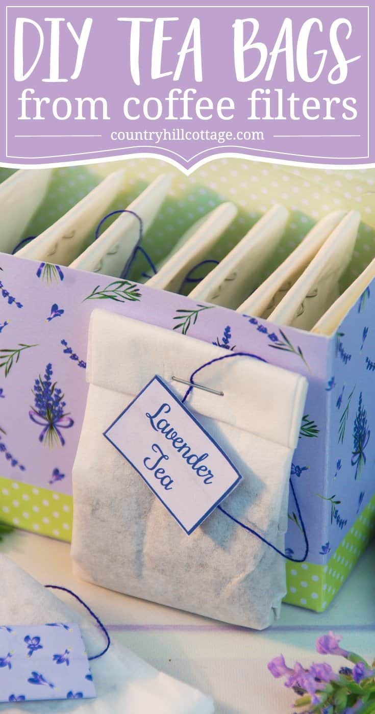 Lavender Tea And Diy Tea Bags From Coffee Filters