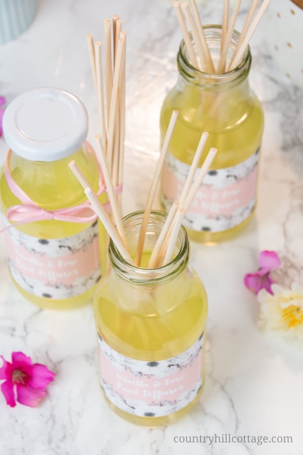 Homemade vanilla rose diffuser recipe