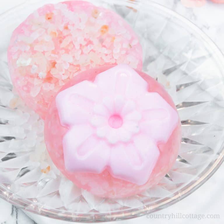 DIY exfoliating soap with Himalayan salt