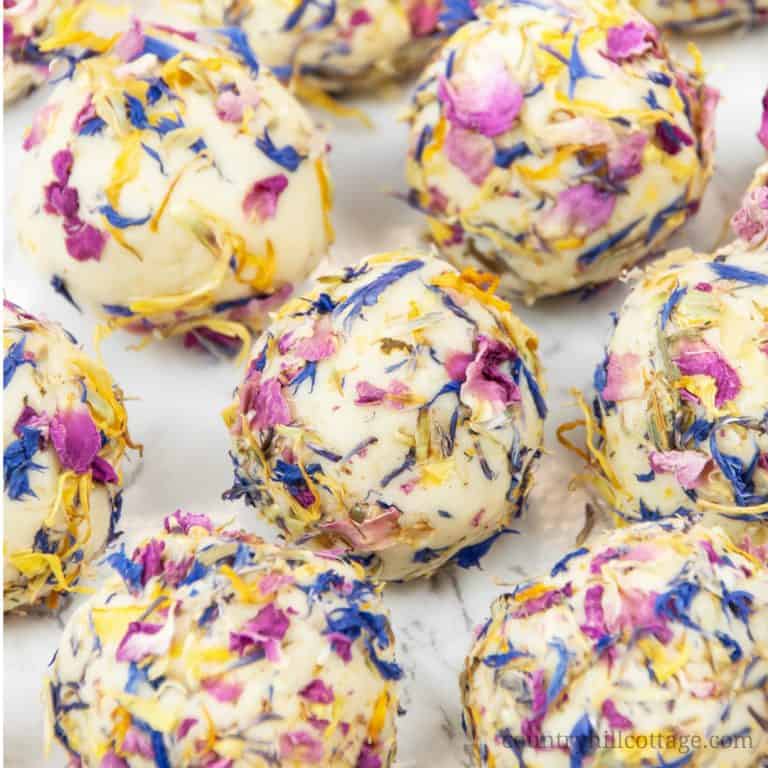 floral DIY bath creamers