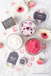 DIY Spa Kit with Free Printable Labels | Easy Homemade Gift Idea