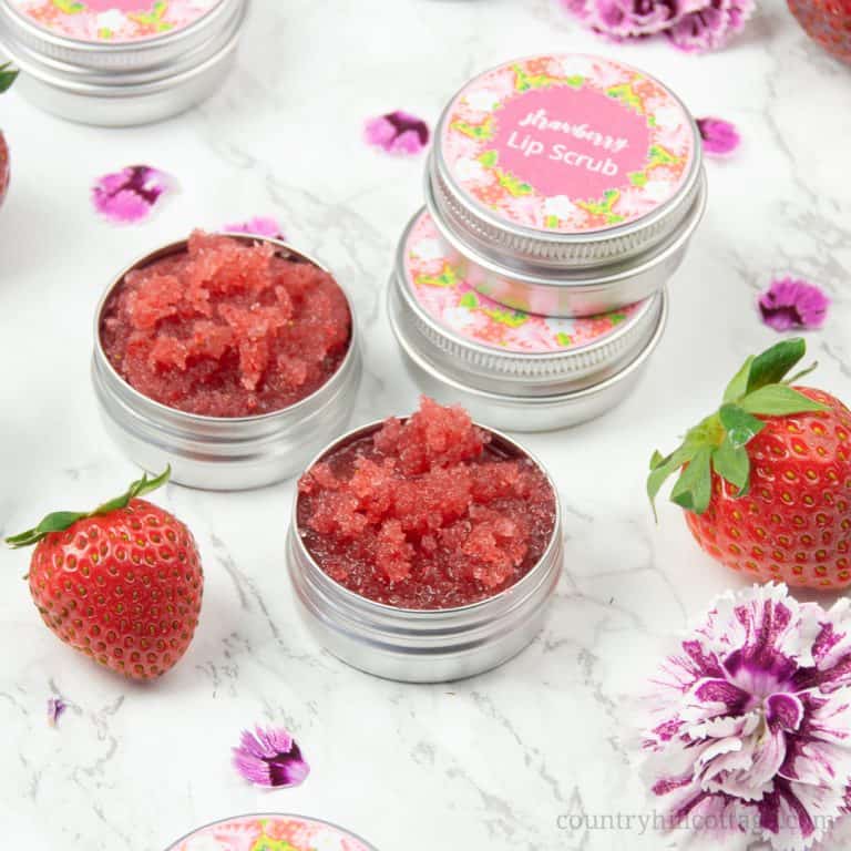 Easy Strawberry DIY Lip Scrub with Coconut Oil for Smooth & Healthy Lips