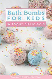 Homemade Bath Bombs without Citric Acid