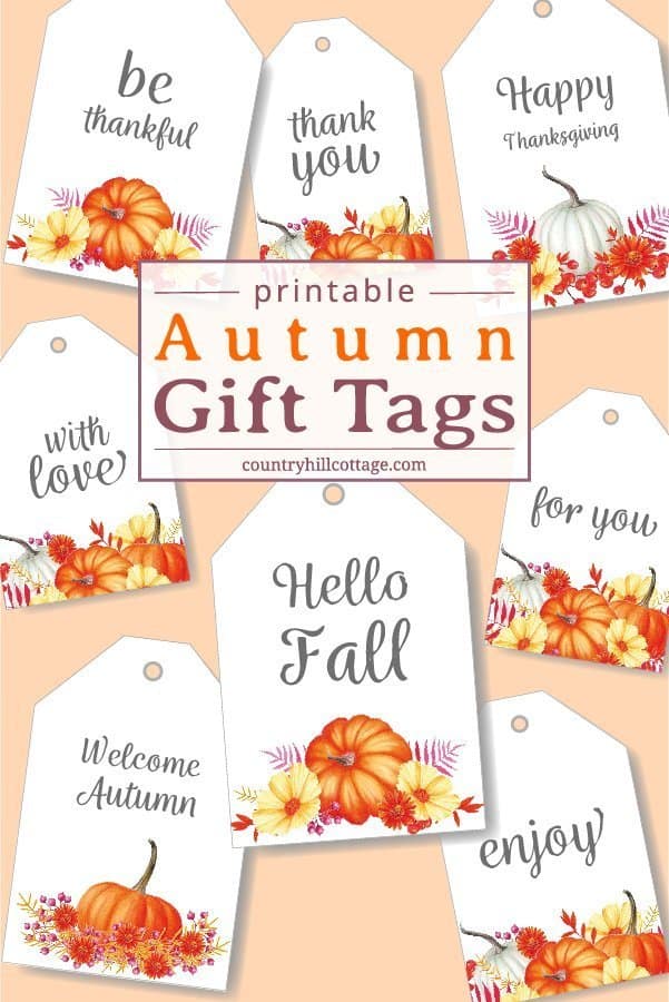 Free Printable Fall Gift Tags