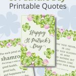 St Patrick’s Day Quote &amp; Blessings Free Printable Wall Art
