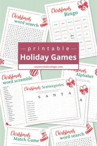 Free Printable Christmas Games for Adults and Older Kids {9 Games}