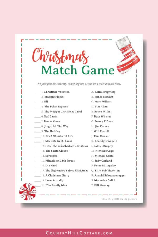 Christmas matching games - Online & free