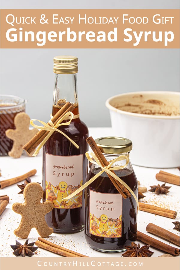 Gingerbread Syrup Easy Homemade Holiday Food Gift