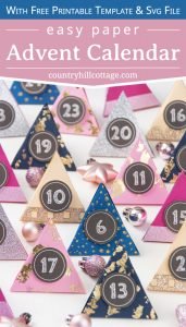 Easy DIY Paper Advent Calendar with Free Printable Template
