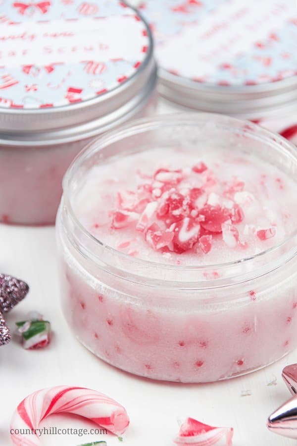 DIY Candy Cane Sugar Scrub and Peppermint Body Butter
