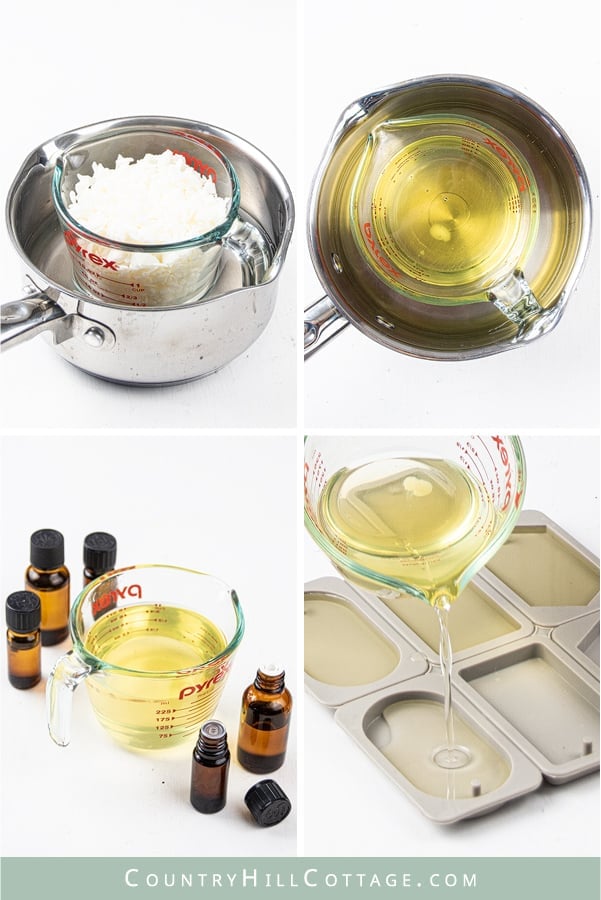 How to make DIY scented wax sachets with soy wax, essential oils and dried botanicals. Simple homemade natural wax air freshener is a long lasting odor eliminator to fragrance closets, drawers and other small spaces. The recipe makes cute Christmas gifts, decor, wedding favor or souvenir. Includes pink rose fragrance and lavender aroma hexagon scented sachets. With tips for uses, where to put, 6 designs and printable gift tags for packaging. #homefragrance #essentialoils| countryhillcottage.com