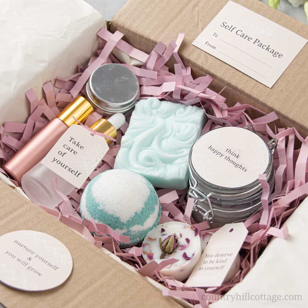 Care Package for Women, Spa Gift Box, Thinking of You Care Package,  Lavender Candle Gift, Self Care Gift, Relaxation Gifts for Women 