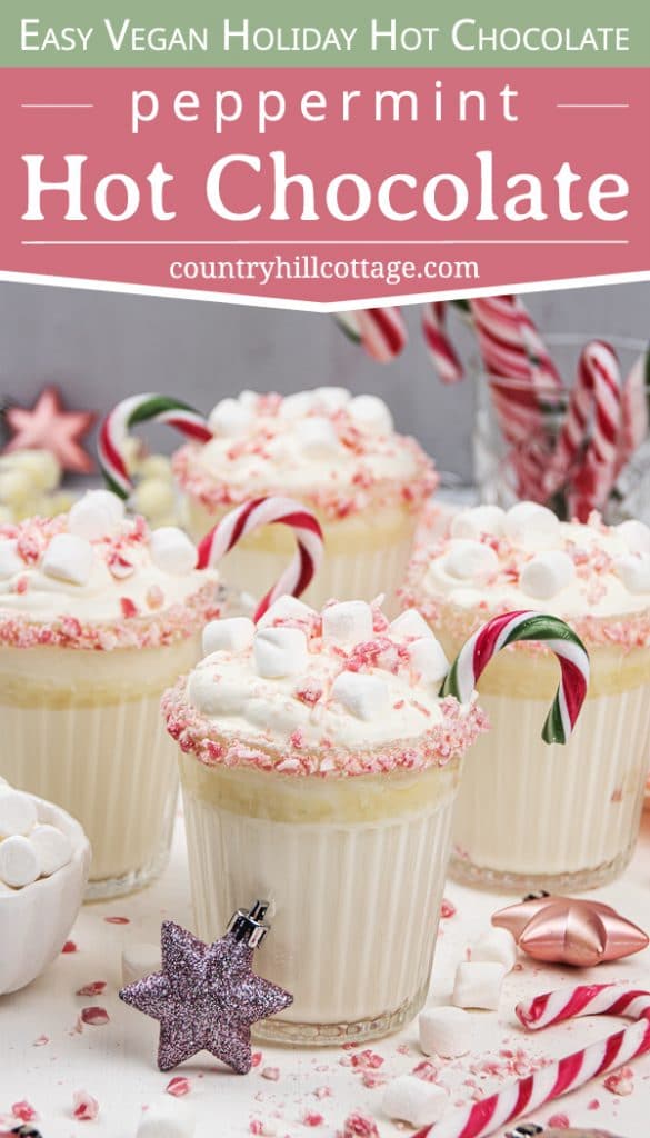 Peppermint White Hot Chocolate Vegan Recipe – Keto & Paleo Option