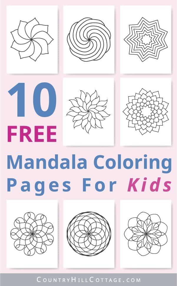 Mandala Coloring Pages For Kids 10 Free Printable Worksheets