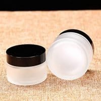 30ml /1 oz Frosted Clear Glass Jars