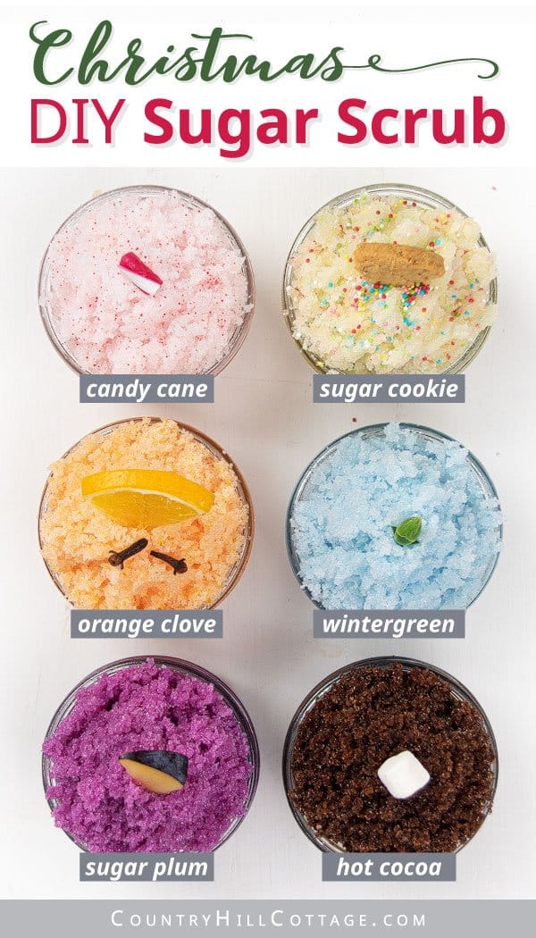 Homemade Christmas Sugar Scrub Recipes {+ Printable Labels}