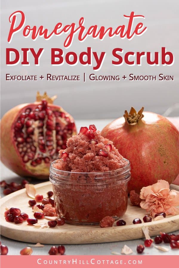 Homemade Pomegranate Sugar Scrub