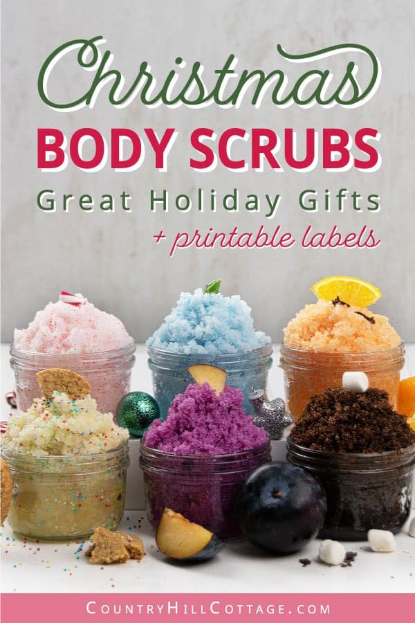 Homemade Christmas Sugar Scrub Recipes {+ Printable Labels}