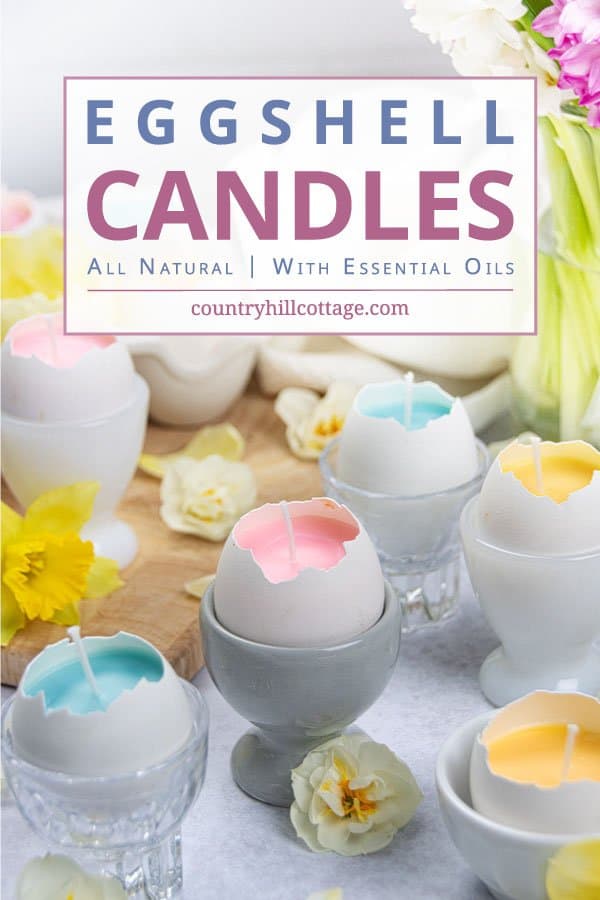 How to make eggshell candles