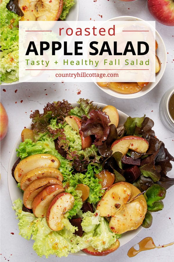 honey roasted apple salad