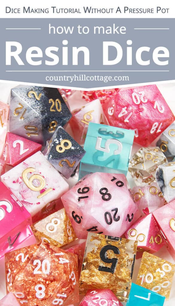 How To Make Resin Dice {DIY Polyhedral Dice Without A Pressure Pot}