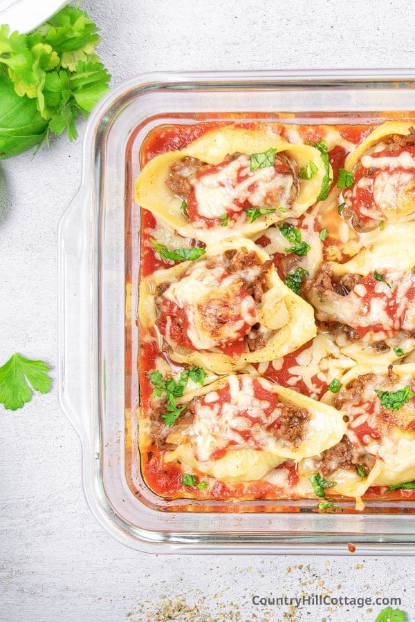 stuffed shells recipe with meat