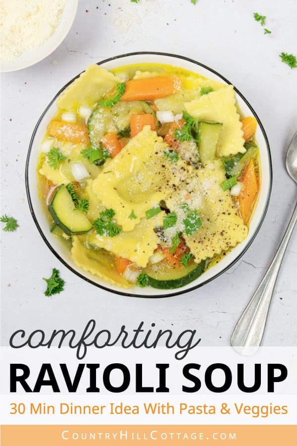 Ravioli Soup with Vegetables