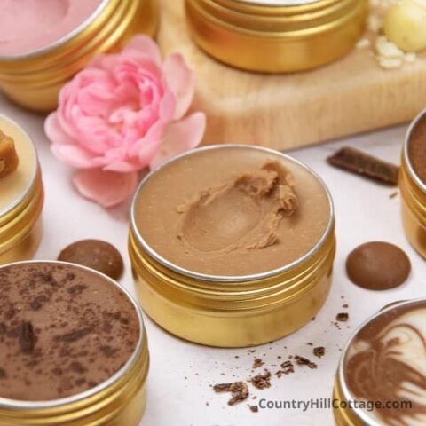 chocolate flavored lip balm