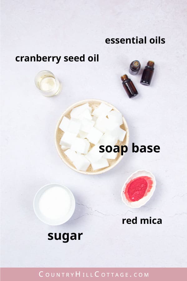 cranberry soap ingredients