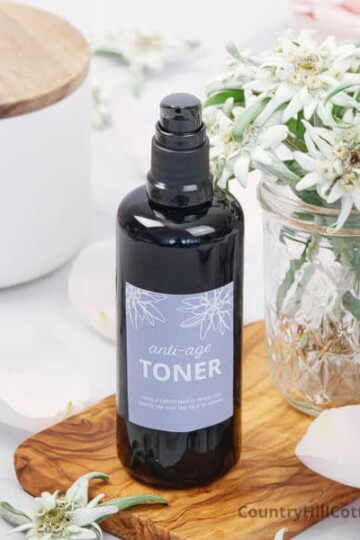 homemade facial toner for aging skin