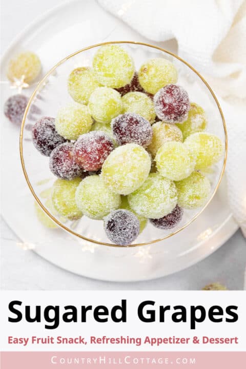 Sugared Prosecco Grapes {Without Alcohol}