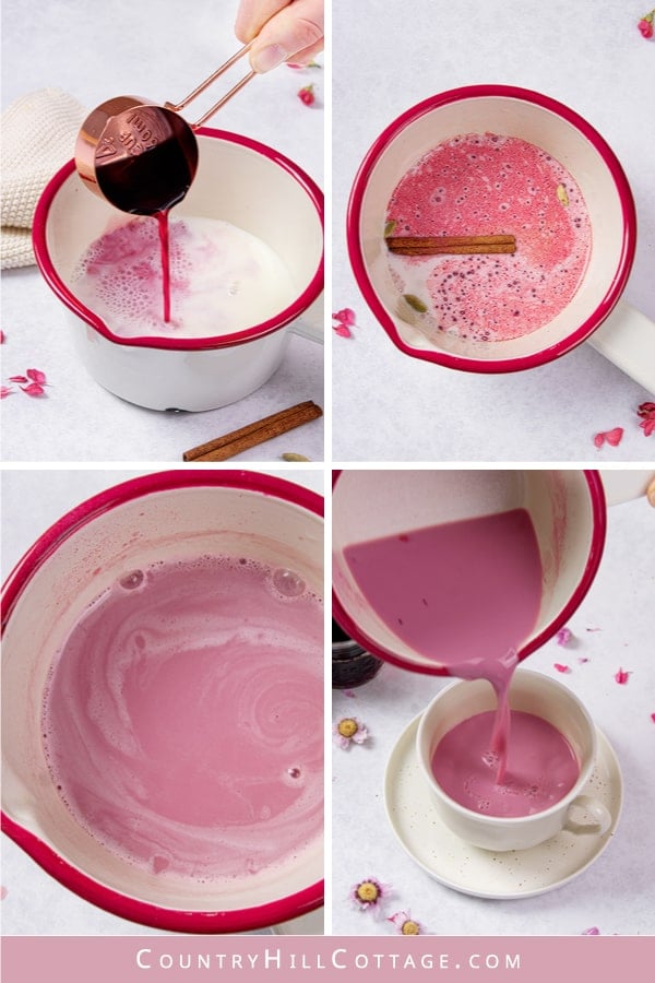 how to make pink moon milk
