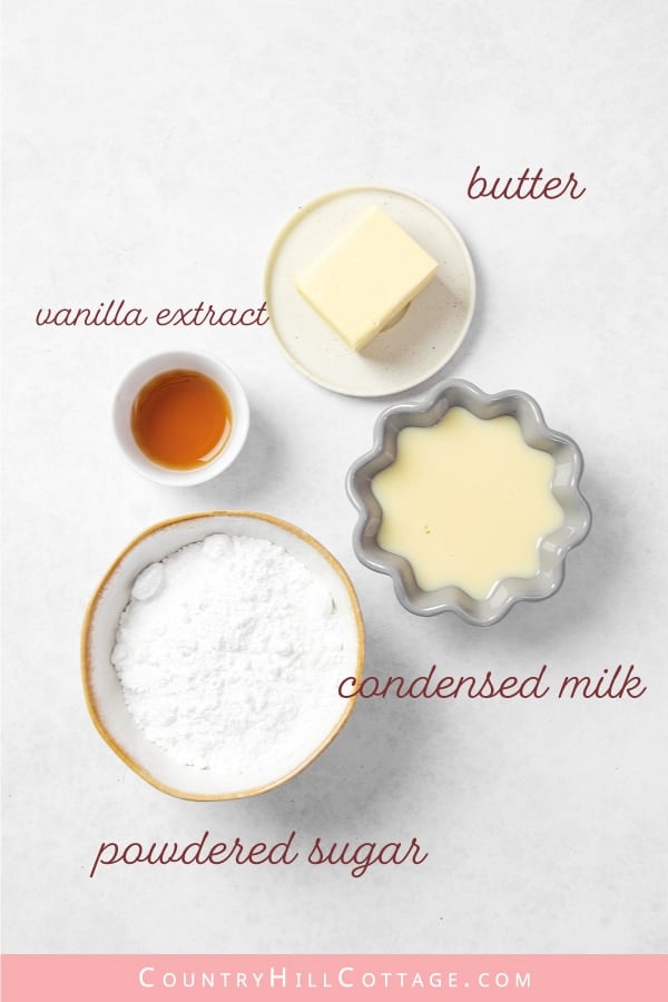 condensed milk glaze ingredients