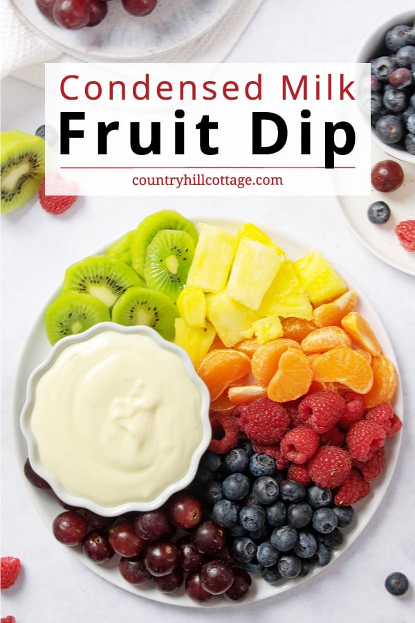 sweetened condensed milk fruit dip