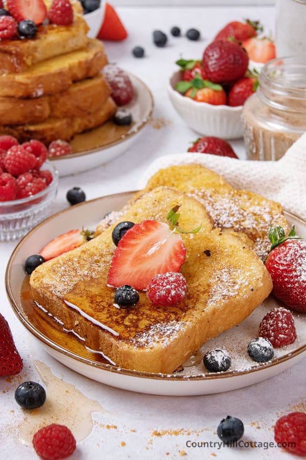 toast with condensed milk