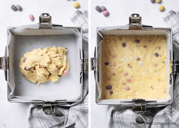 bake Cadbury egg cookie bars