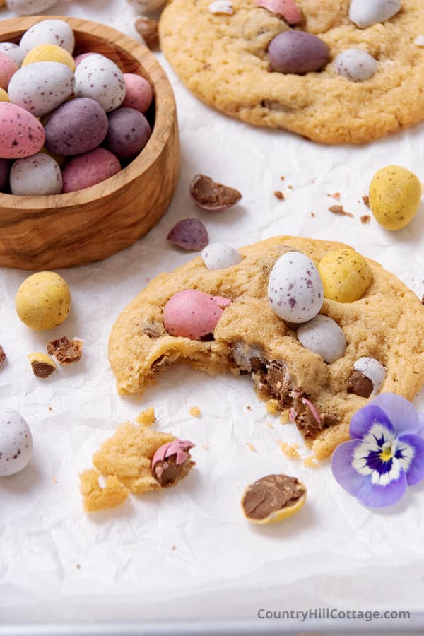 Easter chocolate chip cookies