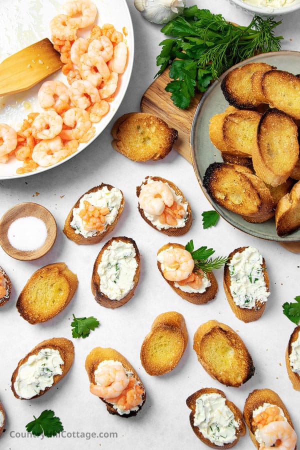 seafood crostini