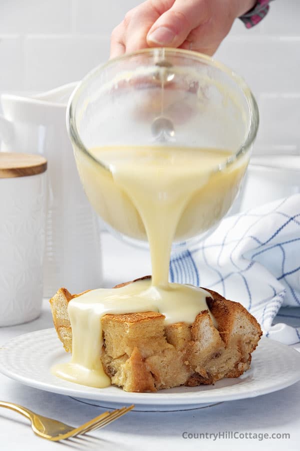 sweetened condensed milk sauce for bread pudding