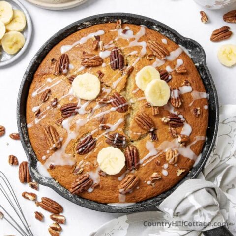 skillet banana bread
