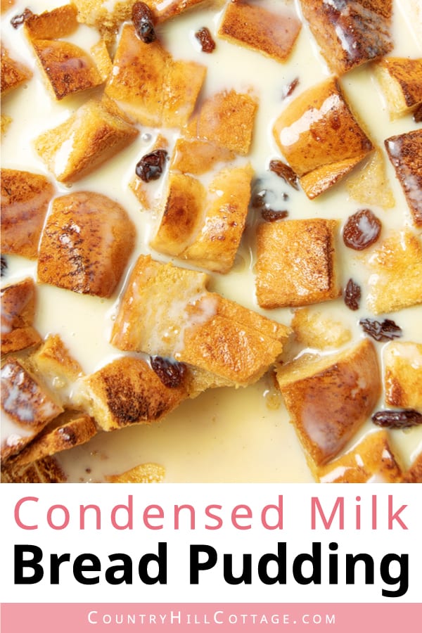 sweetened condensed milk bread pudding