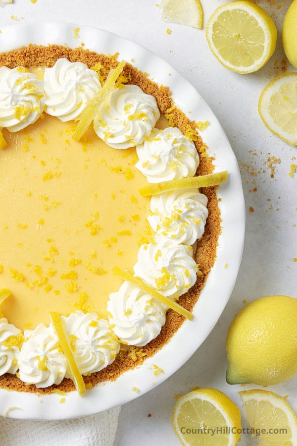 lemon pie made with condensed milk