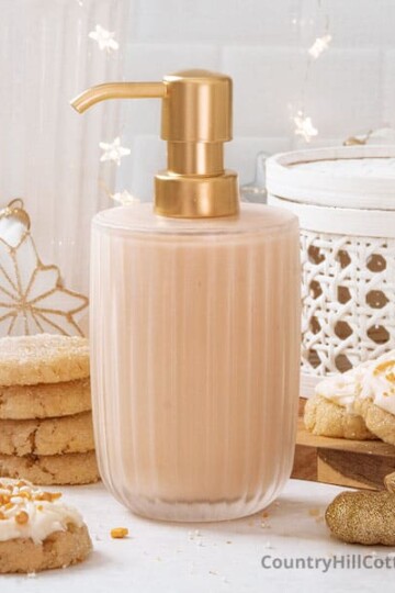 DIY body lotion sugar cookie