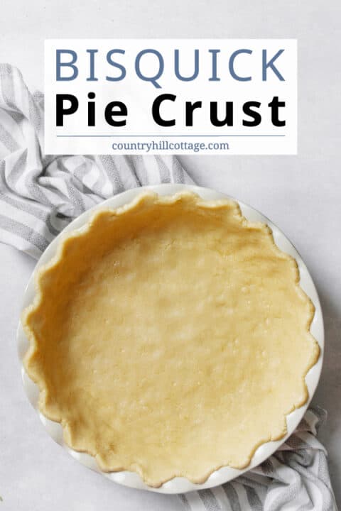 Bisquick Pie Crust {No-Roll Recipe}