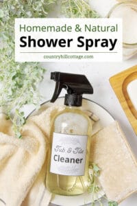 Natural Shower Cleaner Tub And Tile Cleaner Without Vinegar 